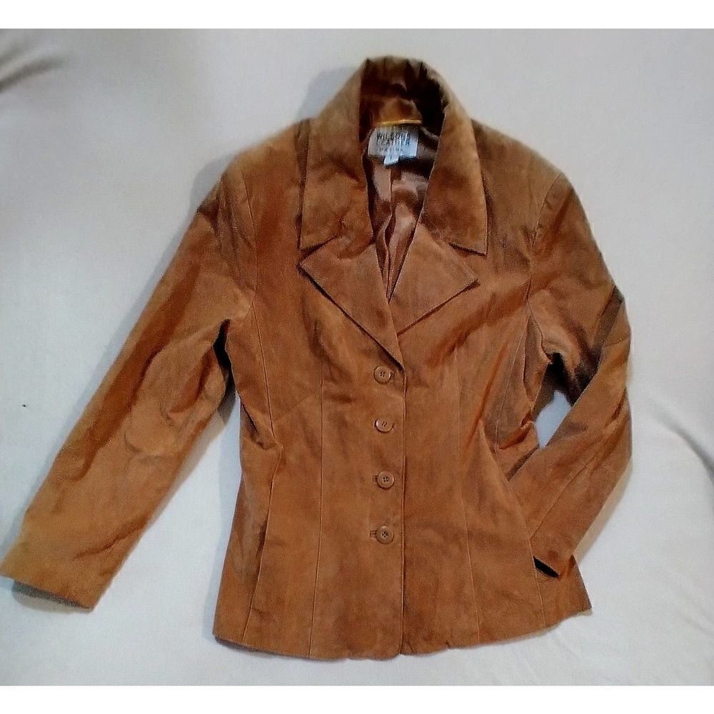 WILSONS LEATHER MAXIMA VINTAGE WOMENS JACKET BROWN SIZE LARGE